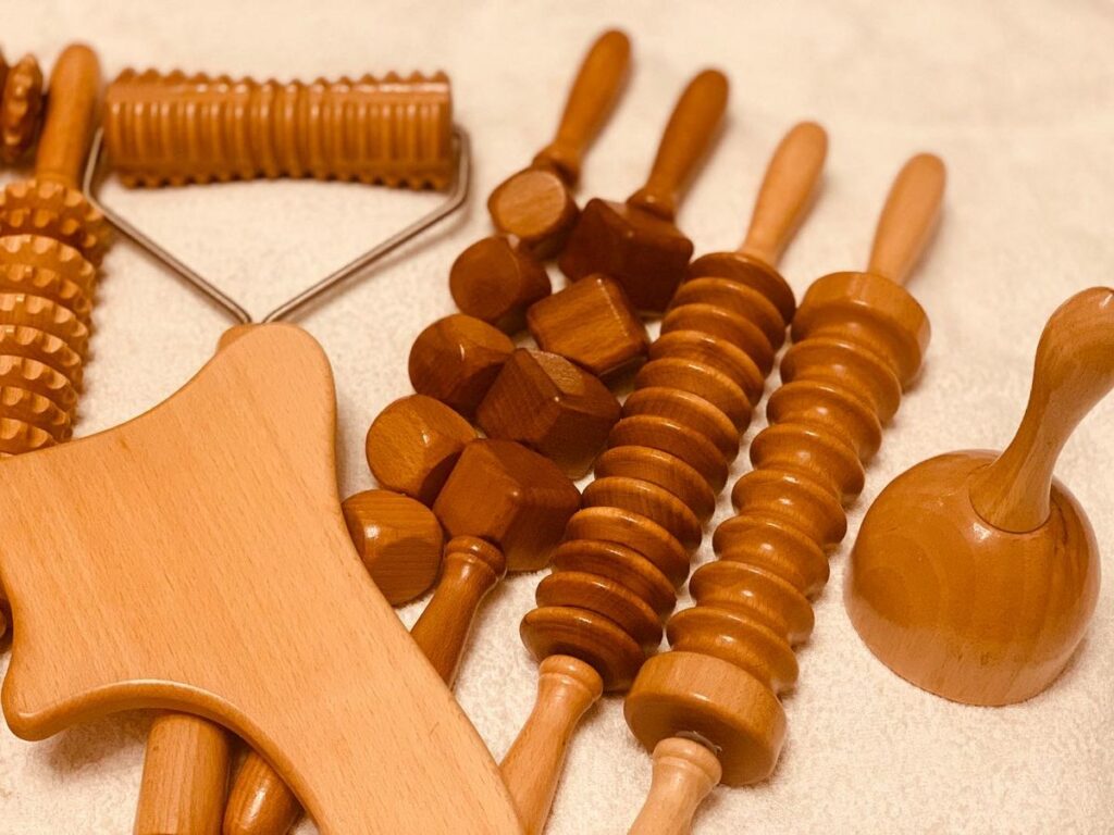 outils maderothérapie Reims bois massage
